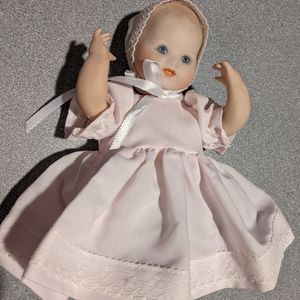 Vtg & Rare 9" Armand Marseille Baby Repro Beautiful Paint Jointed Good Cond Nice